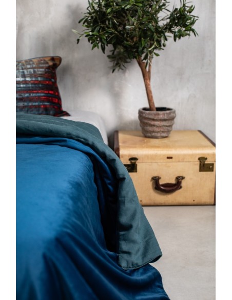 Pure Reversible Bedspread in Velvet/Lino