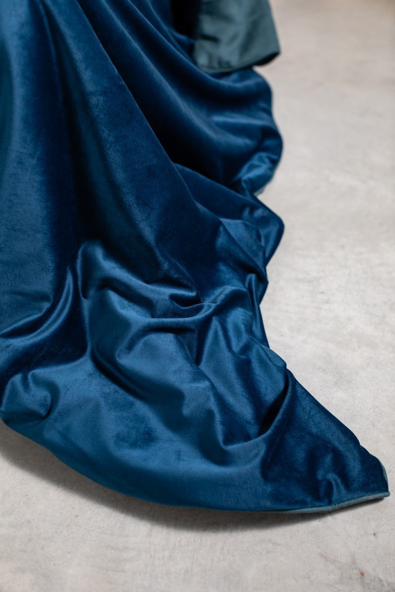 Pure Reversible Bedspread in Velvet/Lino