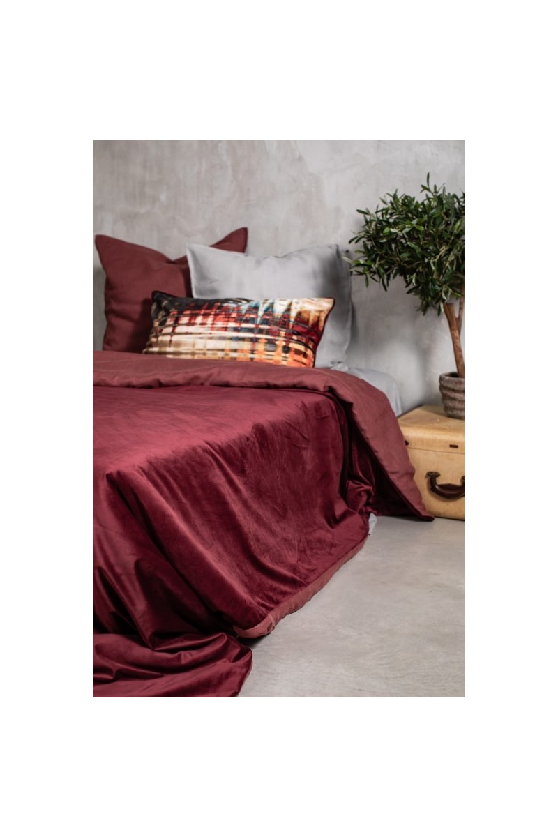 Pure Reversible Bedspread in Velvet/Lino