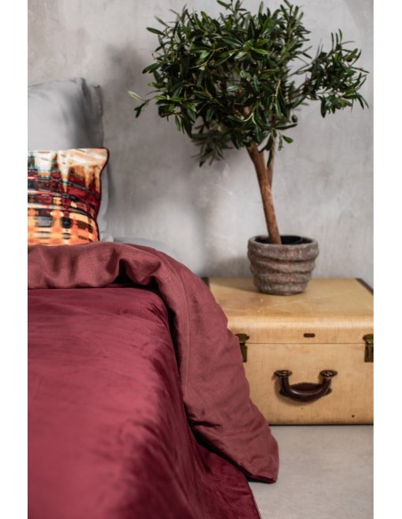 Pure Reversible Bedspread in Velvet/Lino