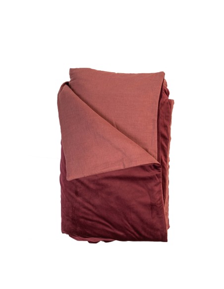 Pure Reversible Bedspread in Velvet/Lino