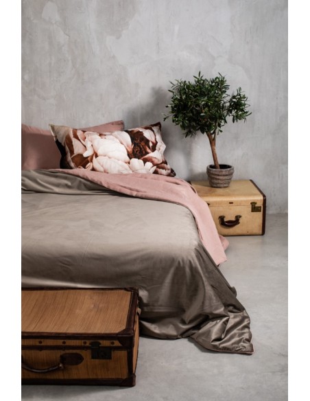 Pure Reversible Bedspread in Velvet/Lino