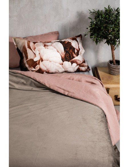 Pure Reversible Bedspread in Velvet/Lino