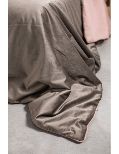 Pure Reversible Bedspread in Velvet/Lino