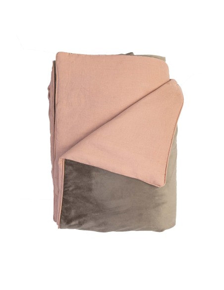Pure Reversible Bedspread in Velvet/Lino
