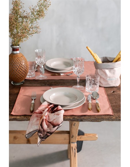 Linen Placemat Stain Resistant Filo