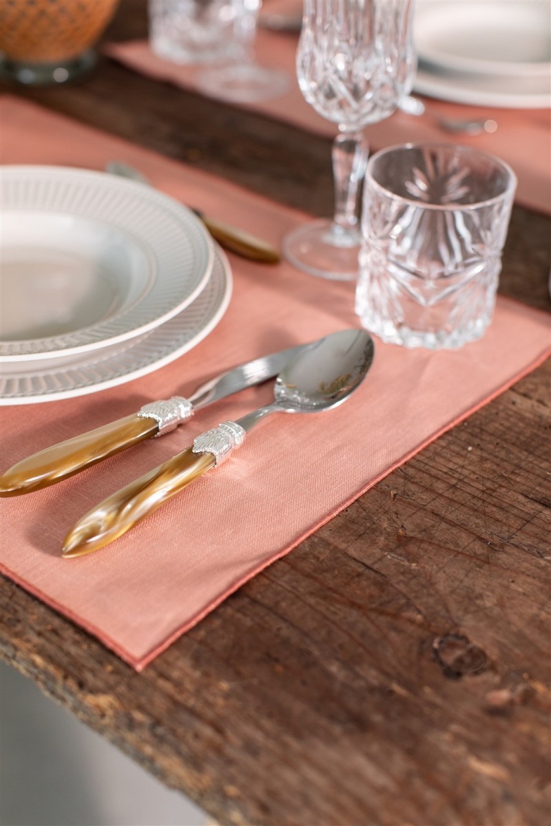 Linen Placemat Stain Resistant Filo