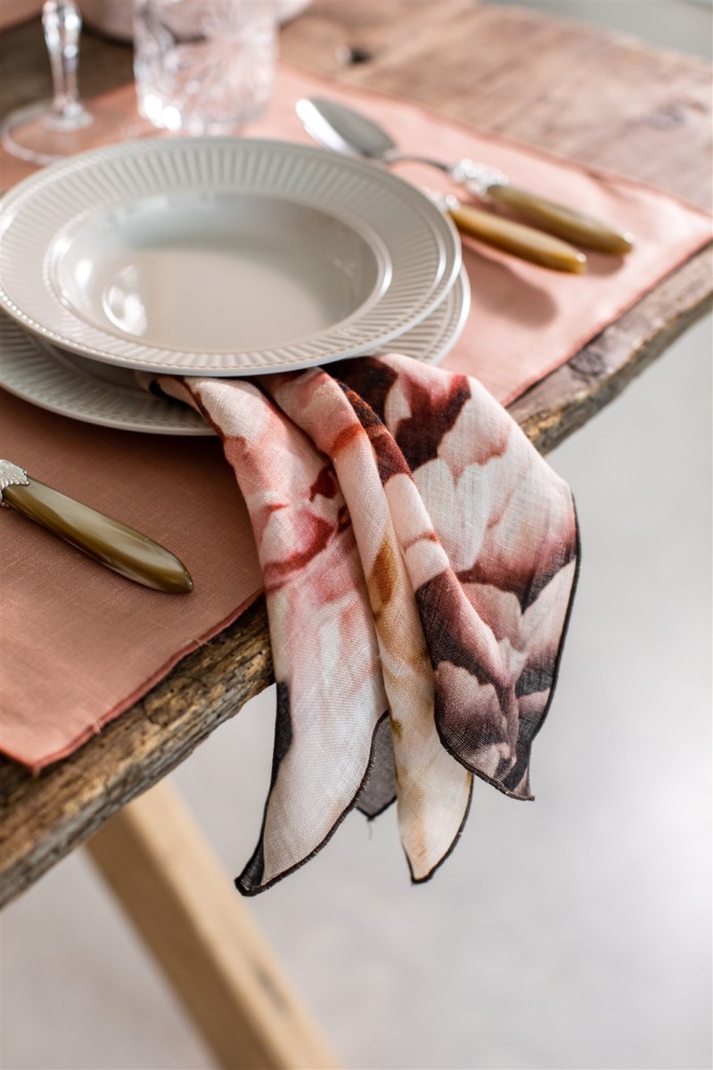Linen Placemat Stain Resistant Filo