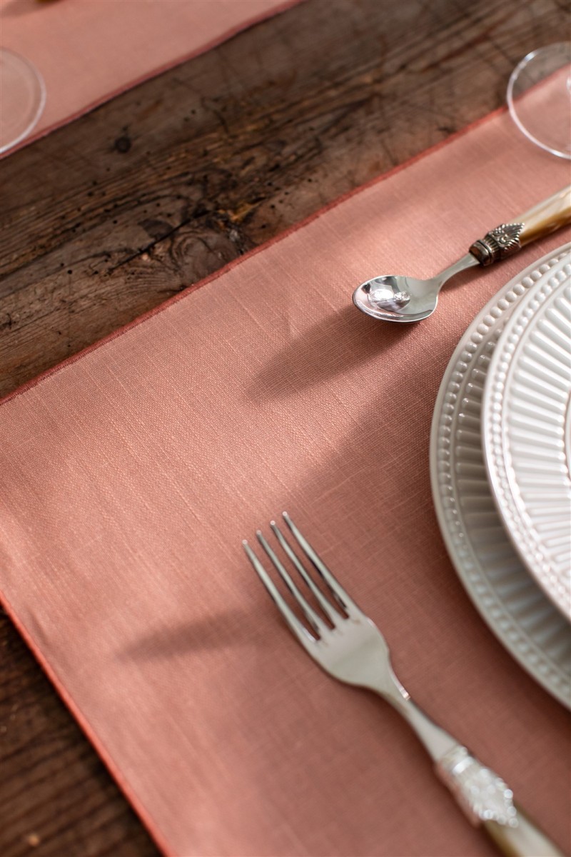 Linen Placemat Stain Resistant Filo