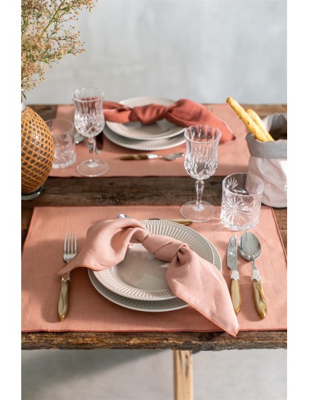 Linen Placemat Stain Resistant Filo