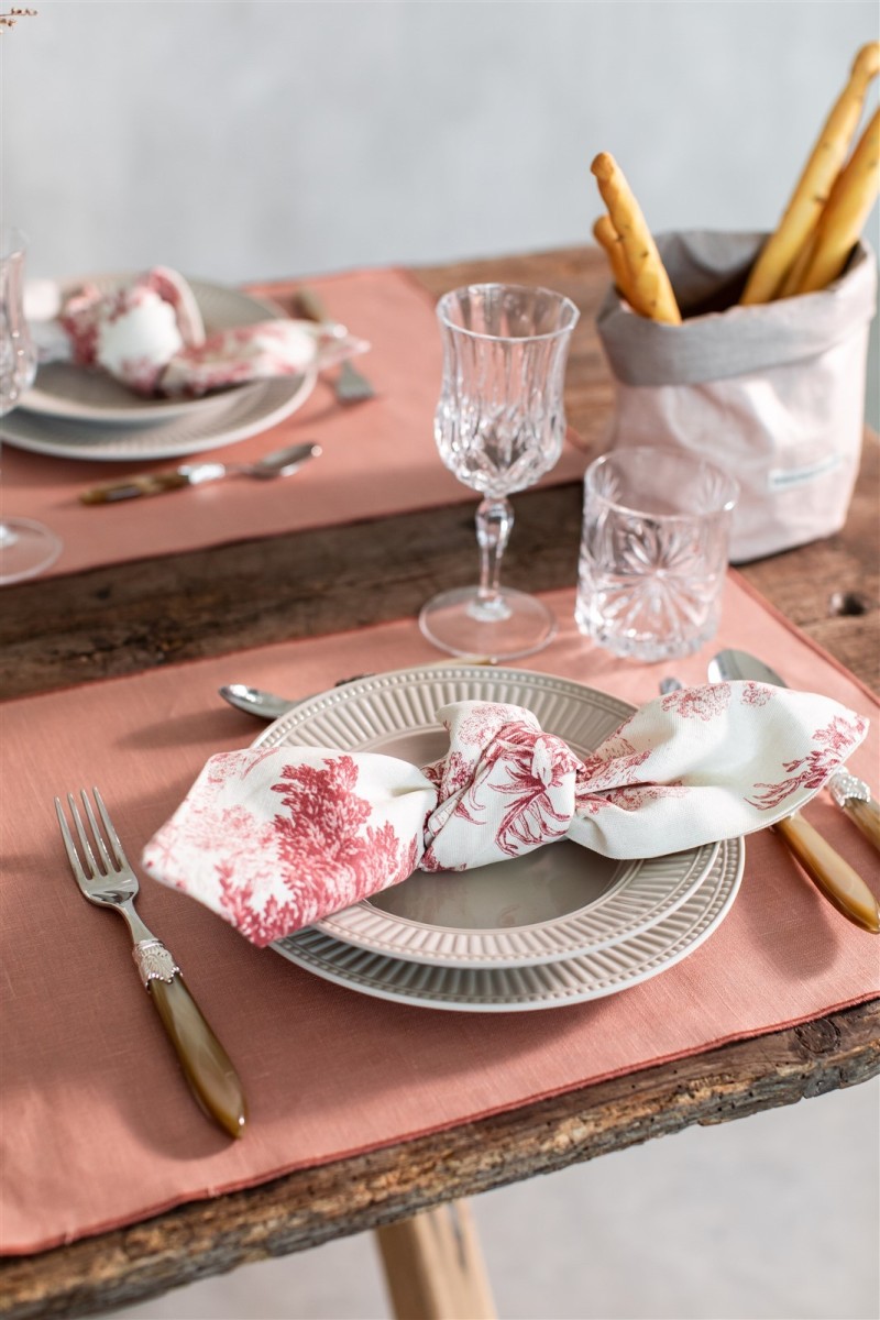 Linen Placemat Stain Resistant Filo