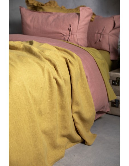 Pure Linen Unlined Bedspread