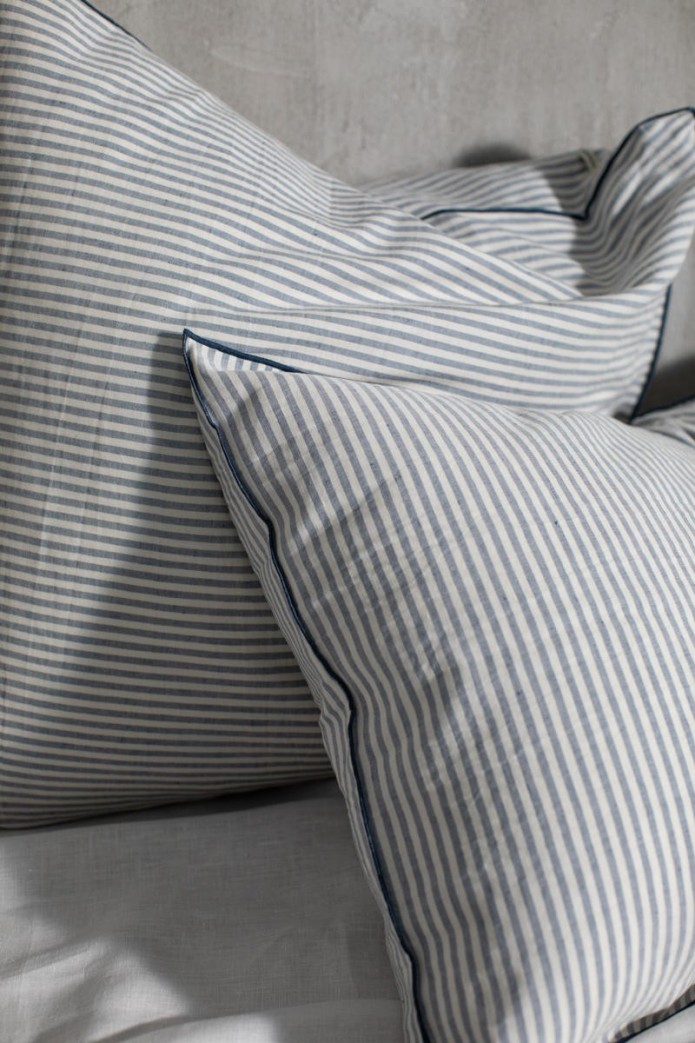 Striped Linen Pillowcase 2