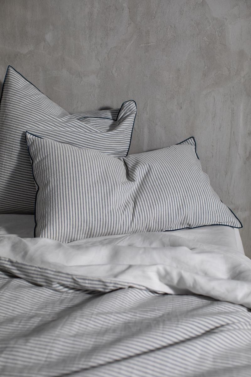 Striped Linen Pillowcase