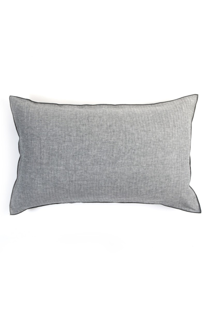 Taie d'oreiller en lin Jacquard