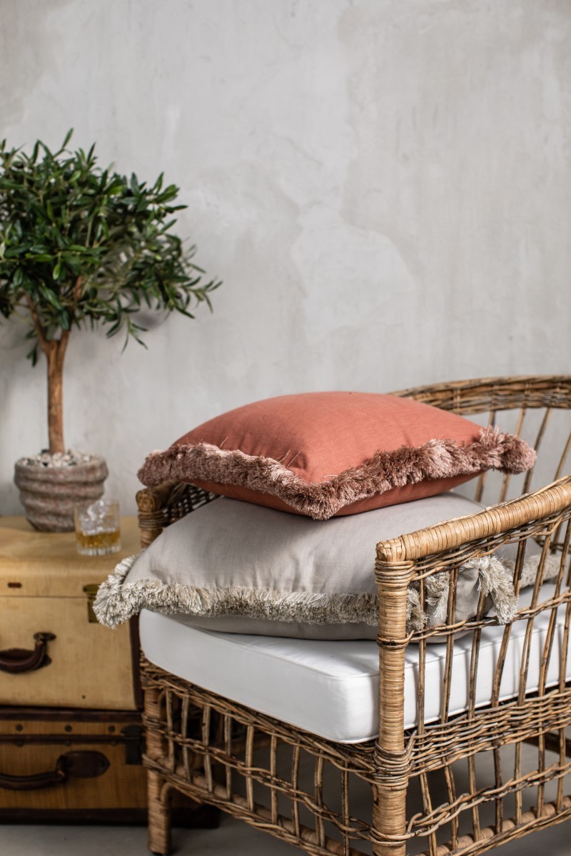 Pillowcase Fringes Linen