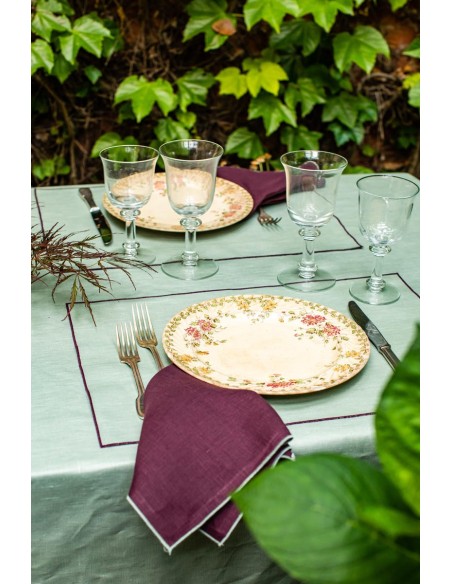 Linen Placemat Stain Resistant Filo