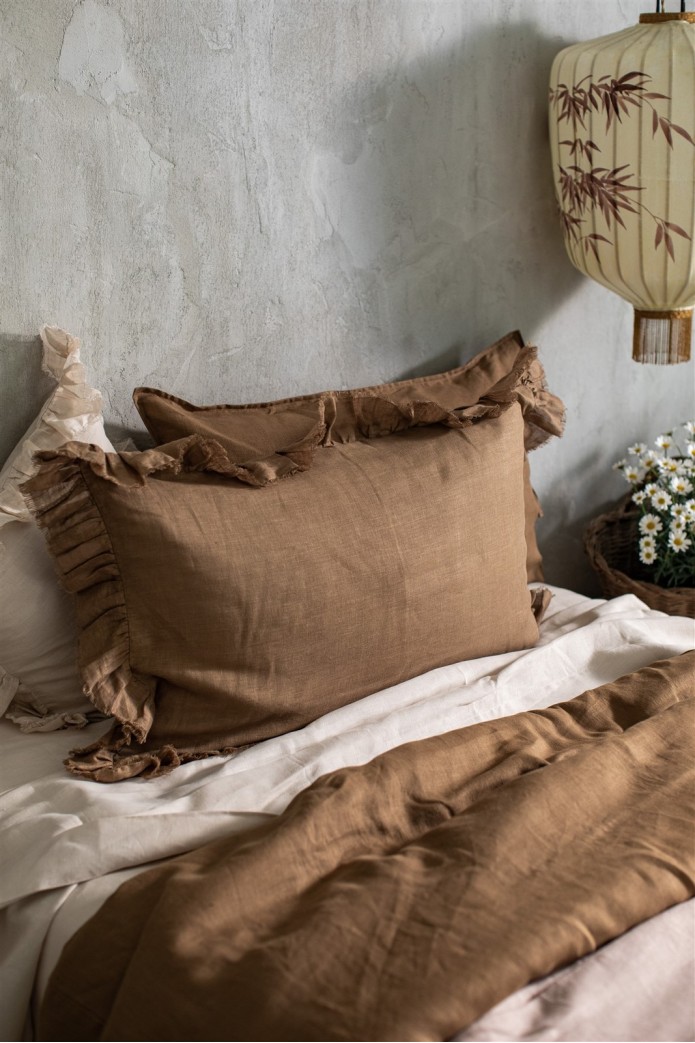 Taie d'oreiller en lin Gitane 2