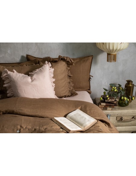 Taie d'oreiller en lin Gitane