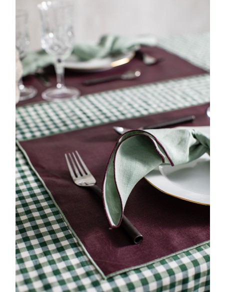 Linen Placemat Stain Resistant Filo
