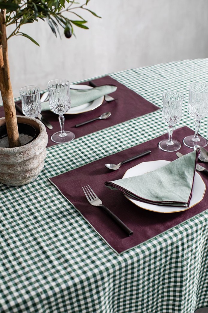 Set de table en lin enduit Filo 2