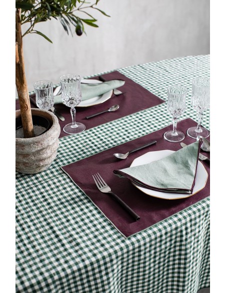 Linen Placemat Stain Resistant Filo