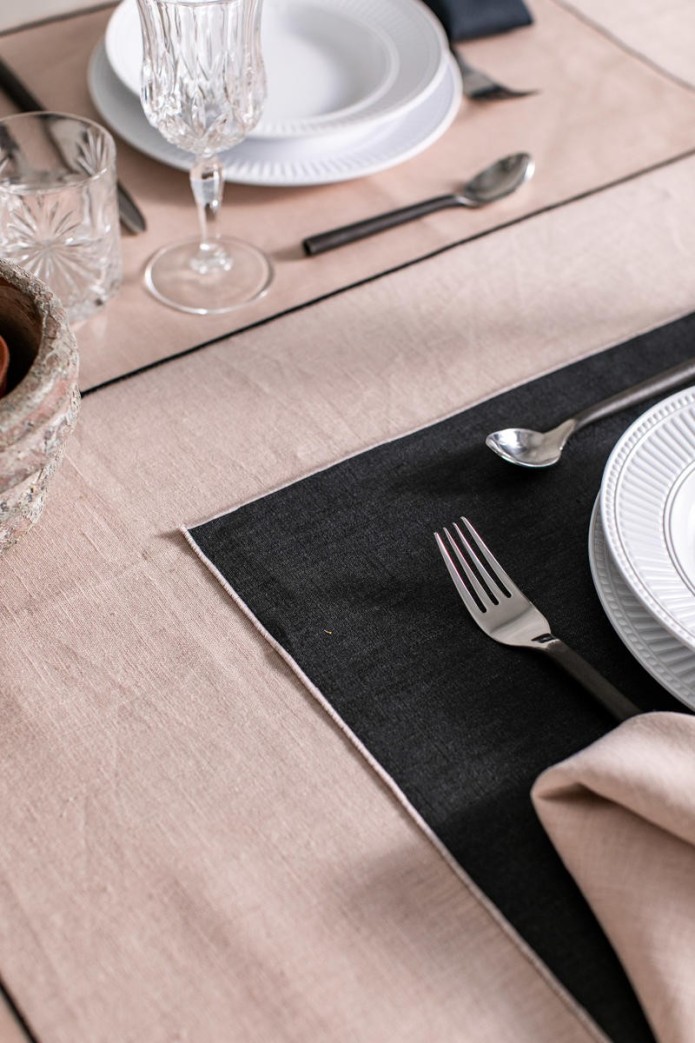 Linen Placemat Stain Resistant Filo 2
