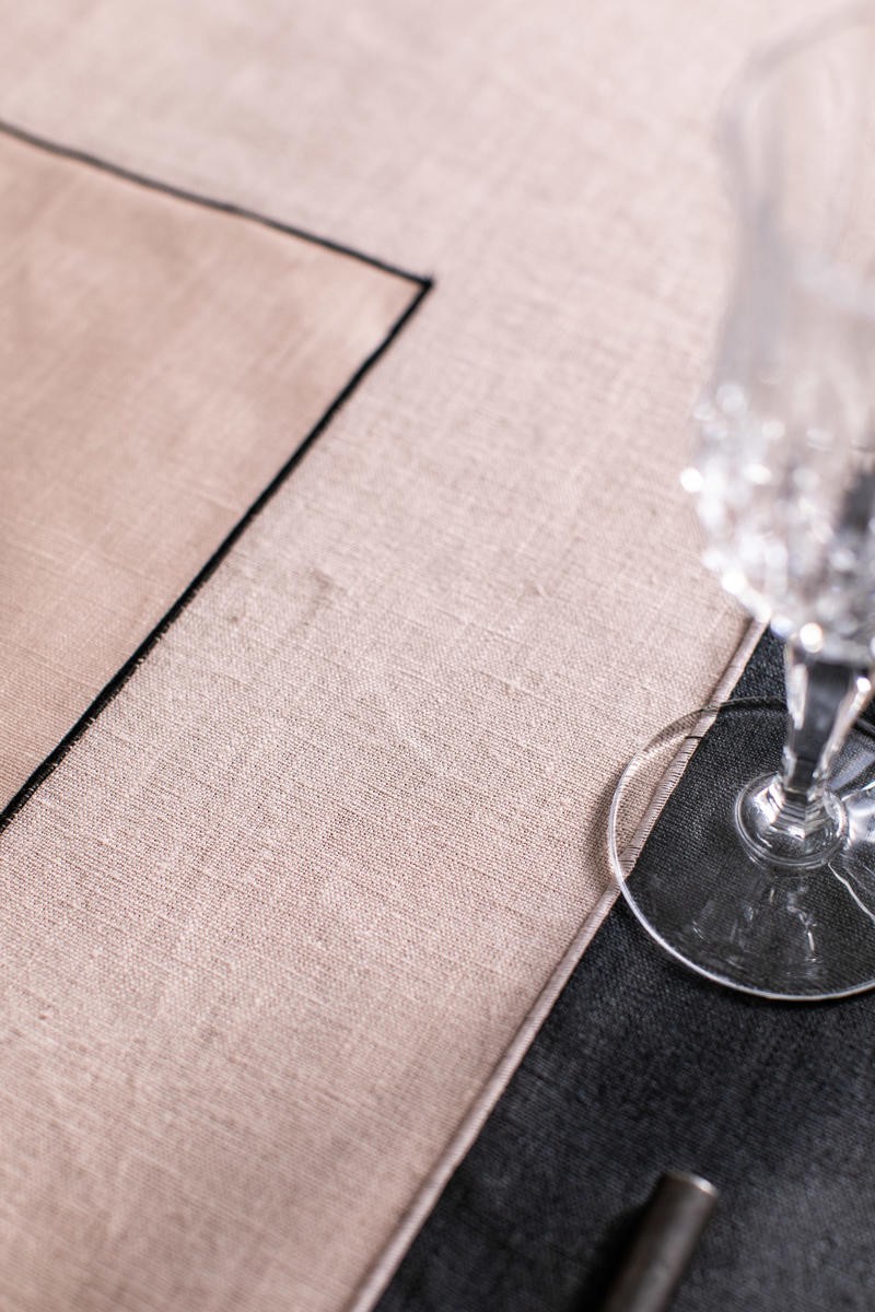 Linen Placemat Stain Resistant Filo