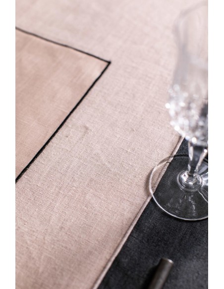 Linen Placemat Stain Resistant Filo