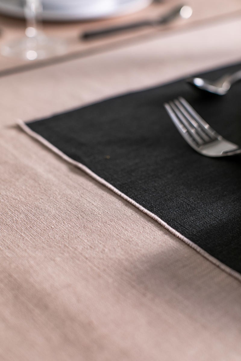 Linen Placemat Stain Resistant Filo