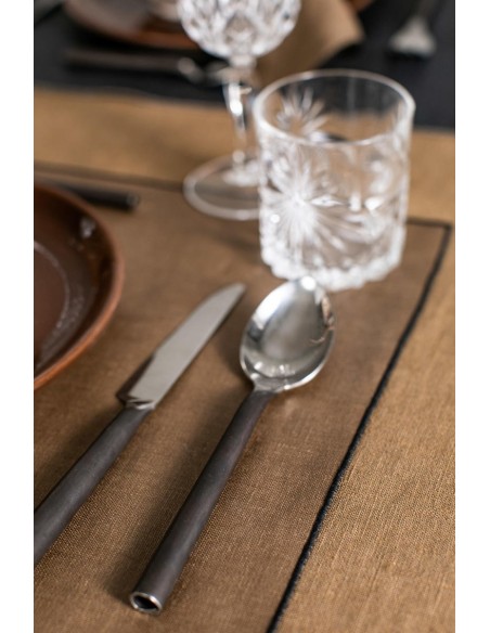 Linen Placemat Stain Resistant Filo