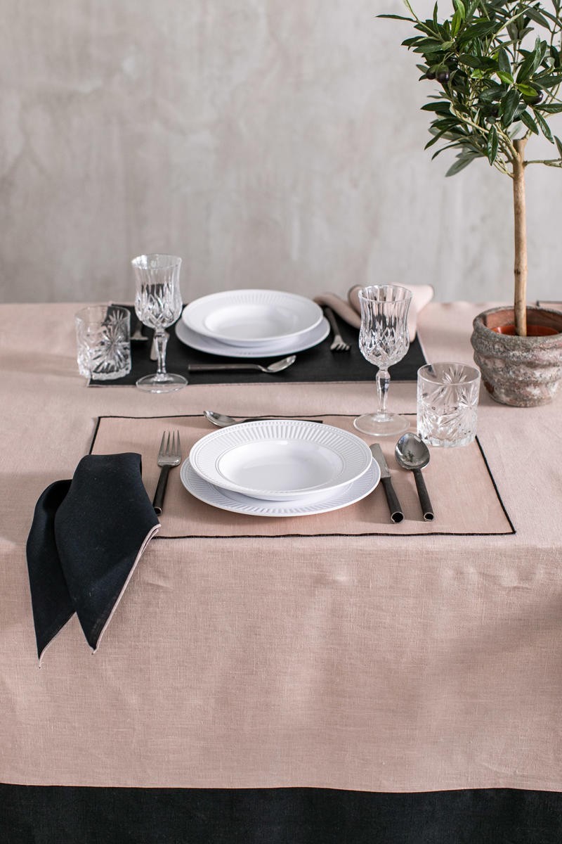 Linen Placemat Stain Resistant Filo