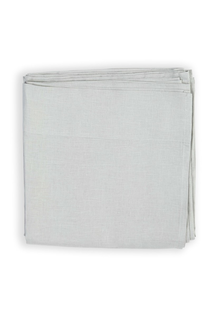 Linen fitted sheet with corners
