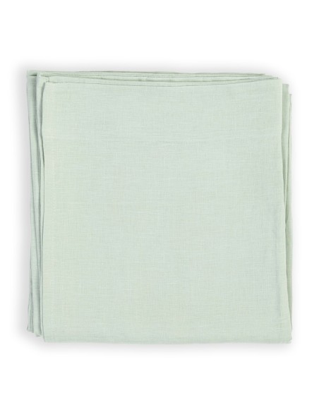 Linen fitted sheet with corners