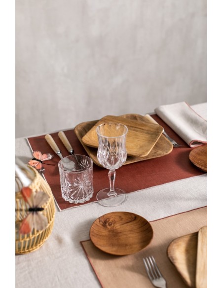 Linen Placemat Stain Resistant Filo