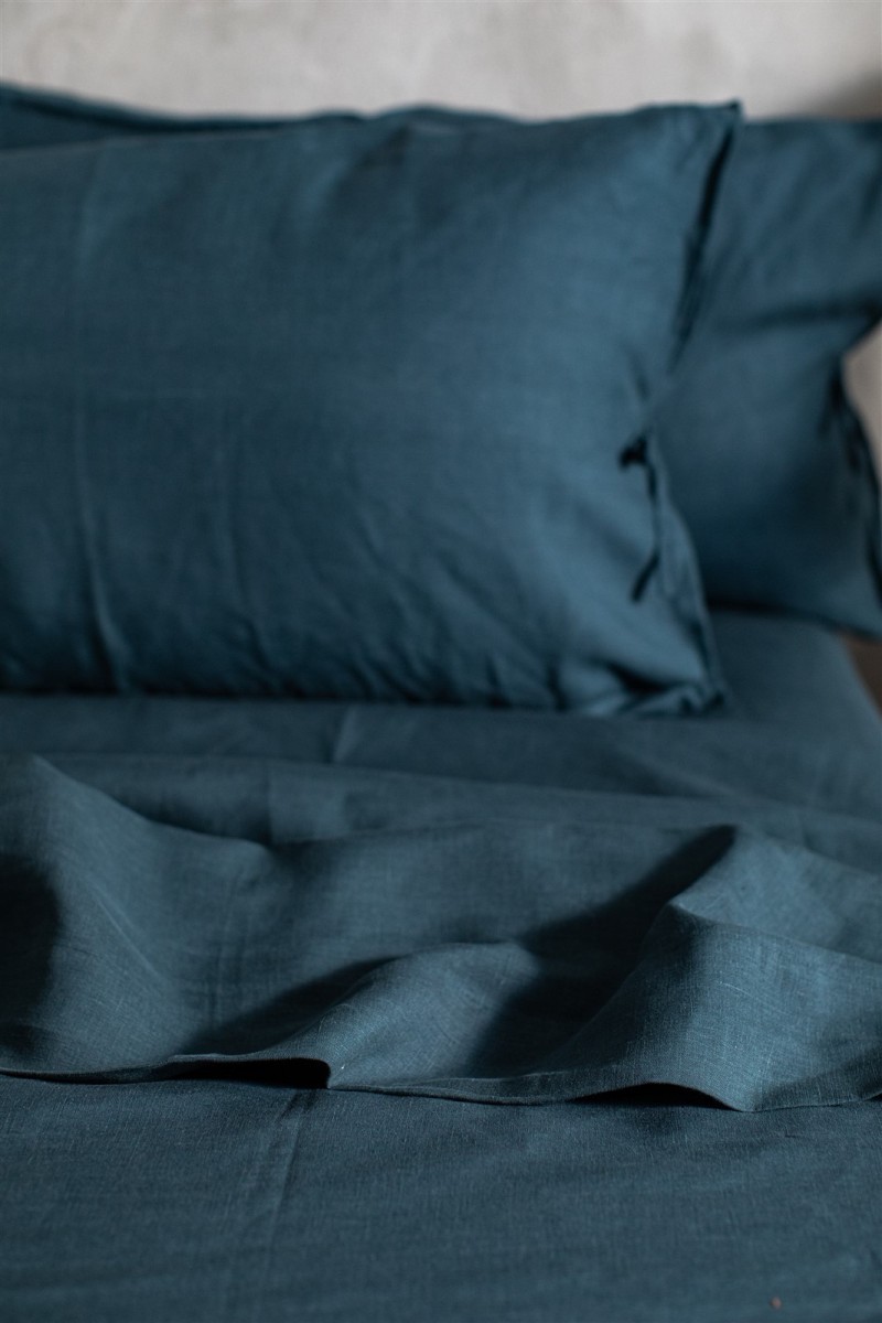 Drap-housse en lin avec coins