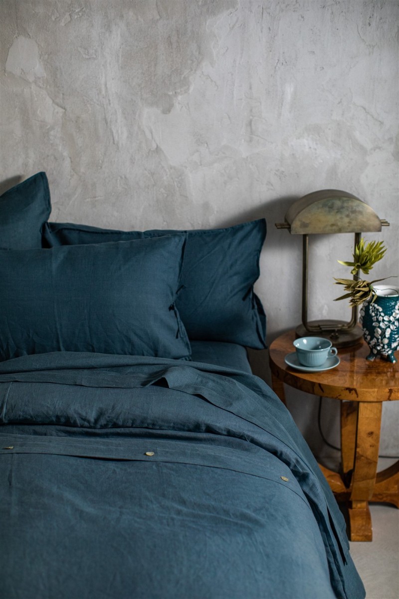 Drap-housse en lin avec coins