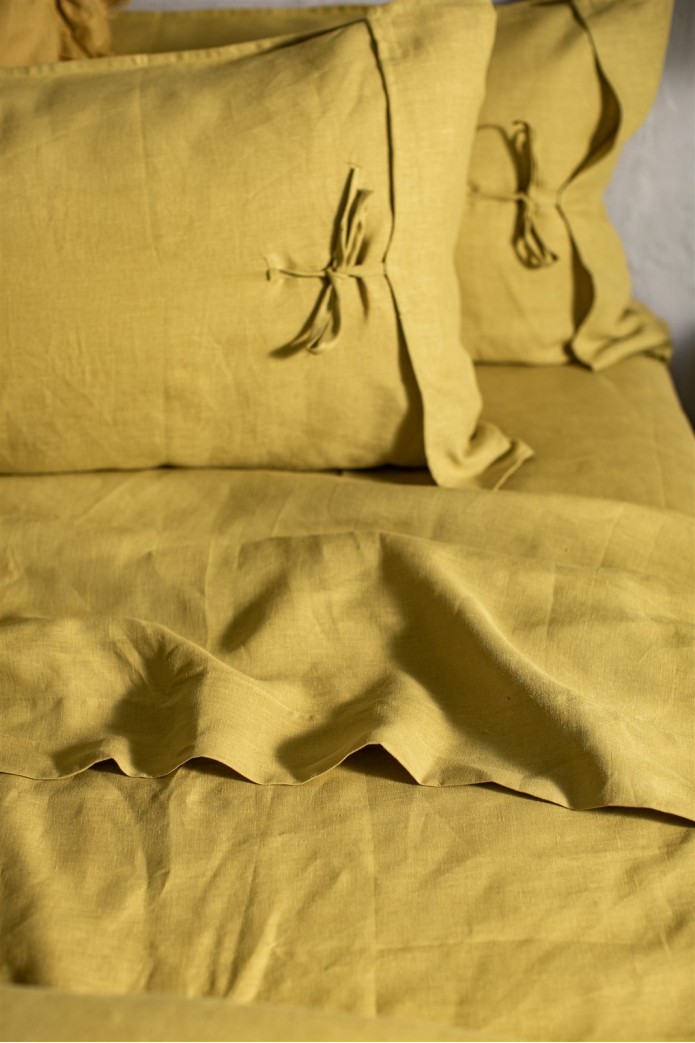 Linen fitted sheet with corners 2
