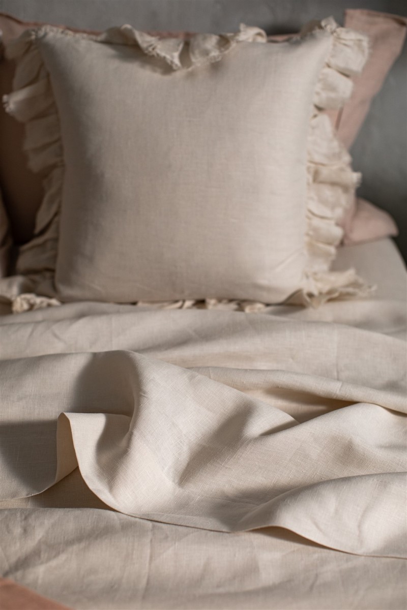 Drap-housse en lin avec coins