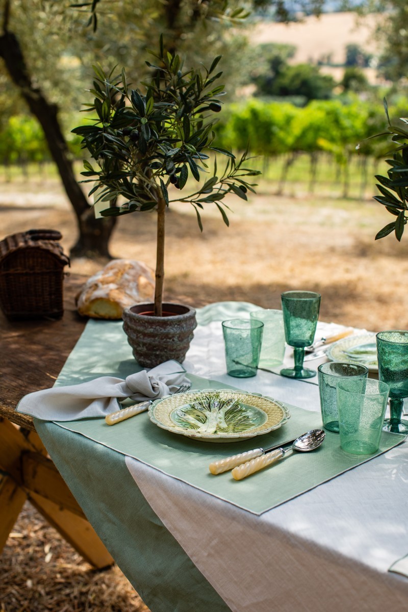 Linen Placemat Stain Resistant Filo