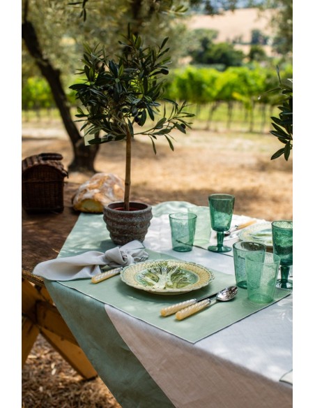 Linen Placemat Stain Resistant Filo