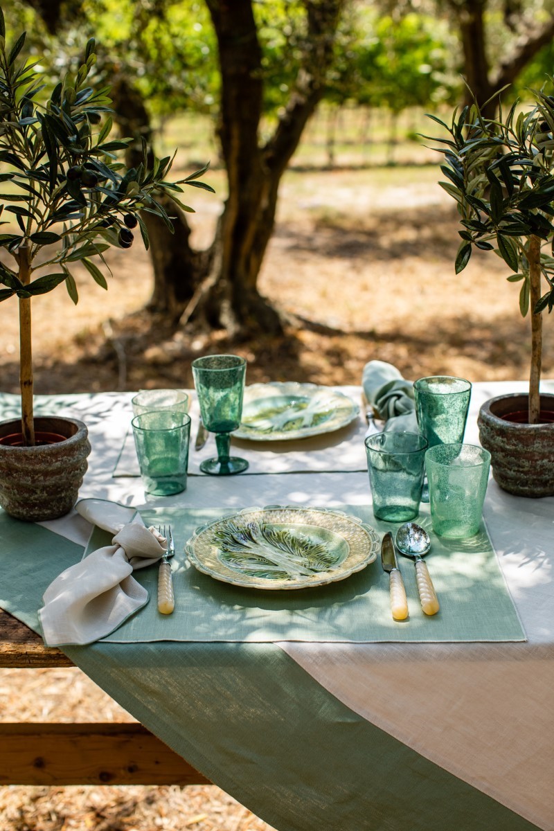 Linen Placemat Stain Resistant Filo