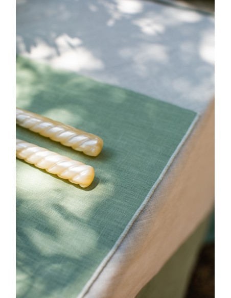 Linen Placemat Stain Resistant Filo