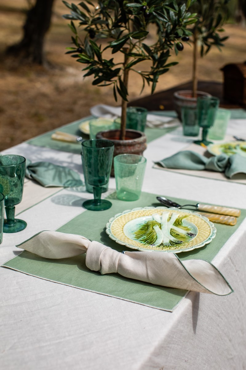 Linen Placemat Stain Resistant Filo