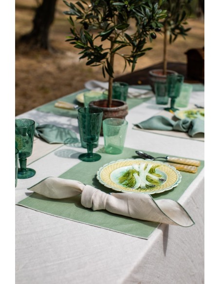 Linen Placemat Stain Resistant Filo