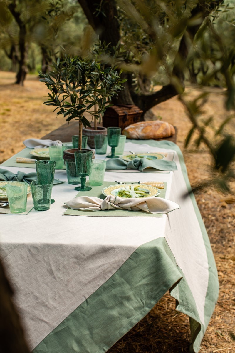 Linen Placemat Stain Resistant Filo