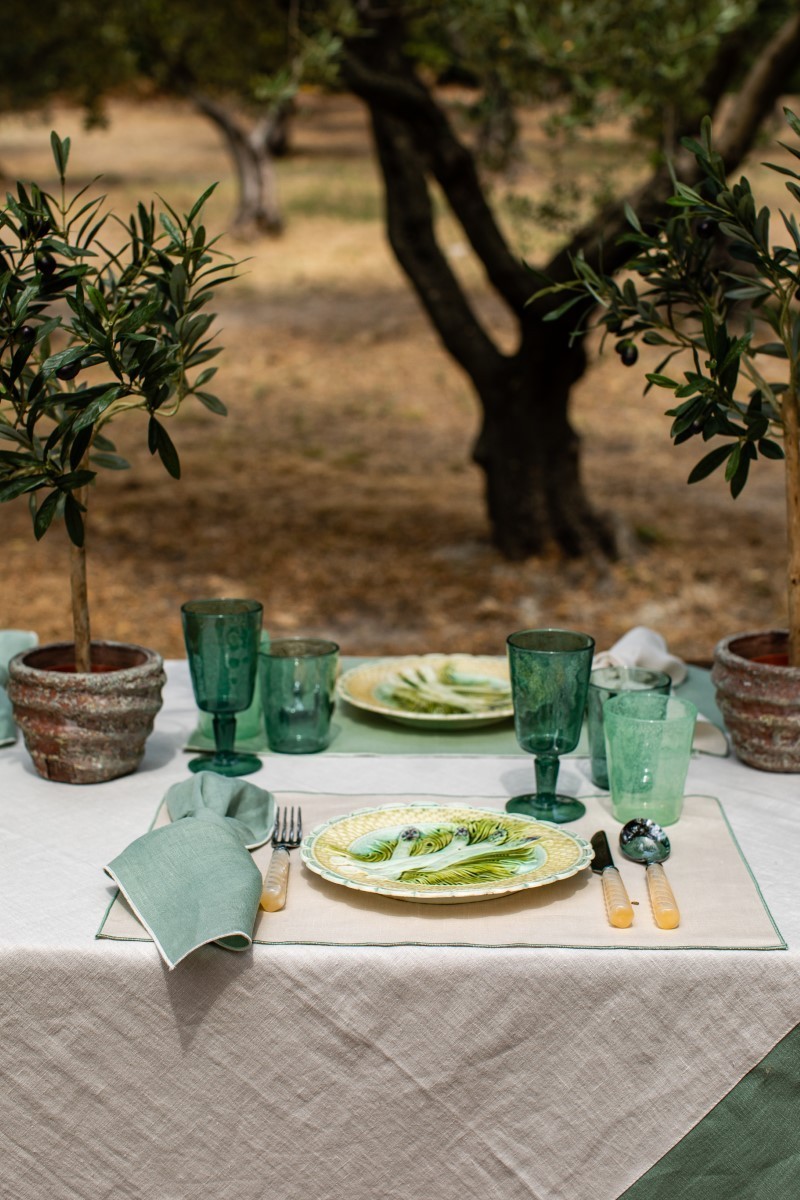 Linen Placemat Stain Resistant Filo