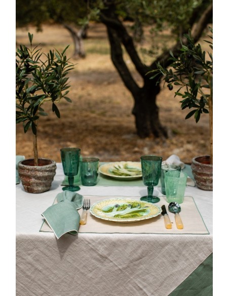 Linen Placemat Stain Resistant Filo