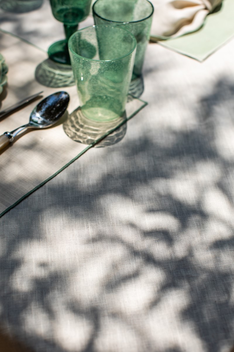 Linen Placemat Stain Resistant Filo