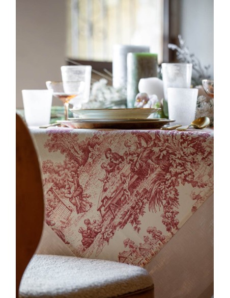 Stain Resistant Cotton Bauhaus Tablecloth